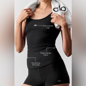 Alo yoga Ribbed Prosper Tank NWT sz S